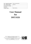 User Manual for SMT1026 - Sundance Multiprocessor Technology Ltd.