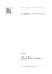 USER MANUAL - Kramer Electronics