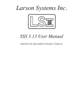 SSS Manual - Larson Systems Inc.