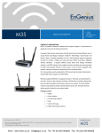EnGenius M35 Multi Functional Access Point Datasheet