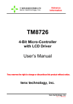 TM8726 User`s Manual