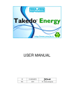 Takedo Energy user manual