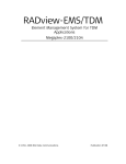 RADview-TDM Megaplex-2100/2104