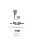 MODEL 2114-OCF OPEN CHANNEL FLOW MONITOR User Manual