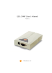 EZL-200F User`s Manual