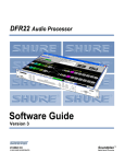 Shure DFR22 Software User Guide (English)