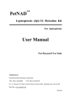 (lipL32) Detection Kit - User Manual (201409)