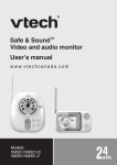 Safe & SoundTM Video and audio monitor User`s manual