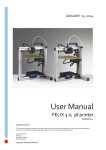 User Manual - FELIXprinters