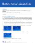 NetWorks™ Software Upgrade Guide