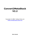 Convert2MetaStock documentation  - Trading