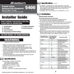 5400 Installer Manual