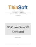 WinConnect Server XP User Manual