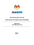 User Manual for User - Malaysian Public Sector OSS Product Portal