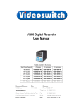Vi200 Digital Recorder User Manual