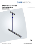 Easytrack Bath Adaptor User Guide