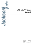 LTE-Lite User Manual - Jackson Labs Technologies, Inc.