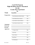 FRR Document - Louisiana Space Consortium