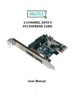 2-CHANNEL SATA II PCI EXPRESS CARD User Manual