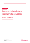 Bankgiro Inbetalningar (Bankgiro Receivables) User Manual