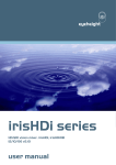 irisHDi and irisOBHDi user manual