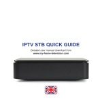 IPTV STB QUICK GUIDE