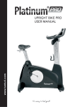 User manual Upright bikeProDyaco-20140509-new display