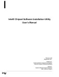 Intel® Chipset Software Installation Utility User`s Manual