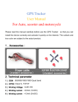 GPS Tracker User Manual For Auto, scooter and