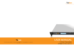 User Manual | 1310 Optical Transmitter