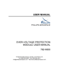 USER MANUAL OVER-VOLTAGE PROTECTION MODULE USER