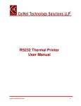 RS232 Thermal Printer User Manual