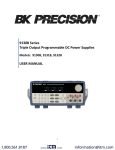 9130B Series Triple Output Programmable DC