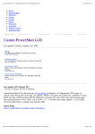 Canon PowerShot G10 - Digital Camera Reviews & Photography Tips
