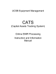 EIMR Manual - Business & Financial Services - UCSB