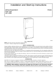 Installation and Start-Up Instructions