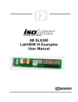 8B SLX300 LabVIEW VI Examples User Manual