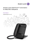 Alcatel-Lucent OpenTouch™ Conversation for 8002/8012 Deskphone