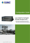 Configuration Guide User Manual - PLANET Technology Corporation.