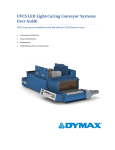 UVCS LED Conveyor Systems User Guide