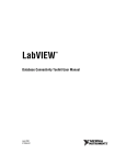 LabVIEW Database Connectivity Toolkit User Manual