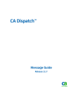 CA Dispatch Message Guide - support CA
