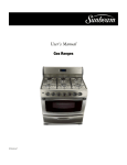 User`s Manual Gas Ranges