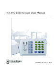 NX-4V2 LED Keypad User Manual