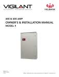 OWNER`S & INSTALLATION MANUAL