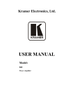 USER MANUAL