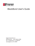 BlackBond User`s Guide - Engage Communication, Inc.