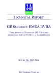 GE SECURITY EMEA BVBA