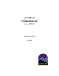 User`s Manual, Tympanometer, Earscan ES-TRAM