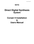 Corsair DDS Installation and User`s Manual(Old Board)